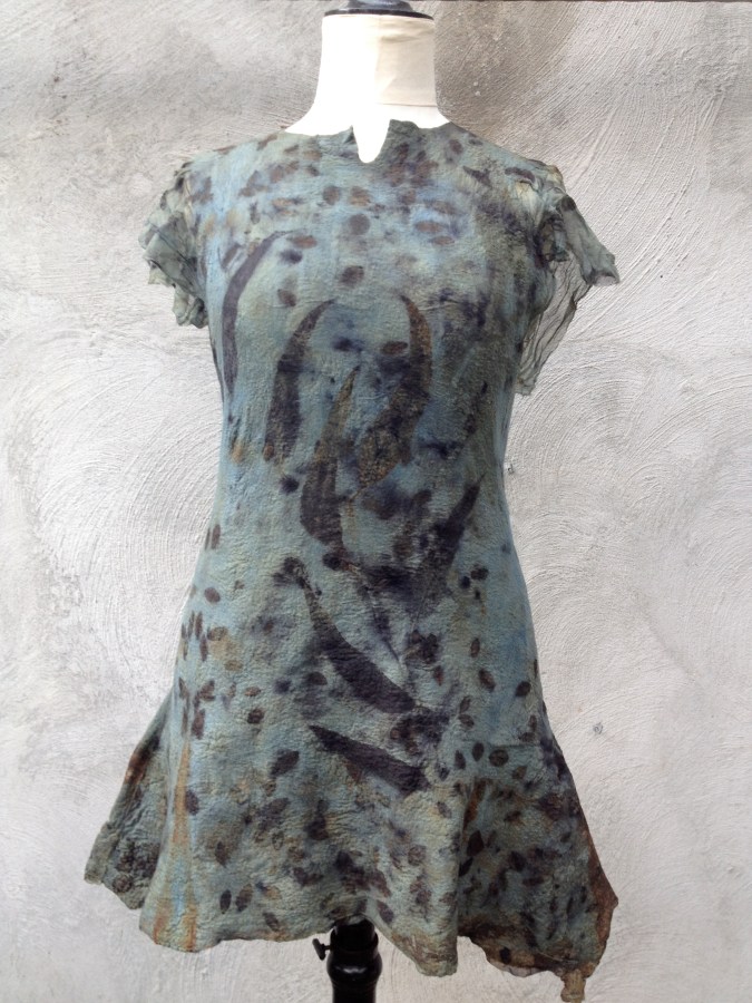 vilten-tuniek-felt-tunic -Ecoprint-