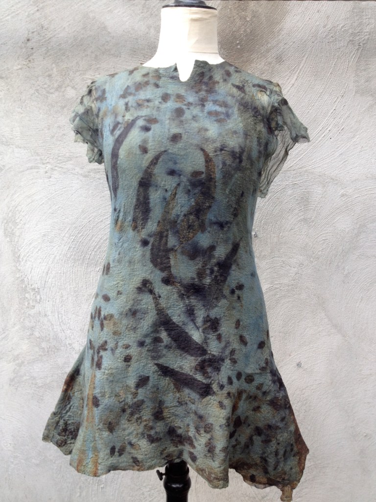 vilten-tuniek-felt-tunic -Ecoprint-