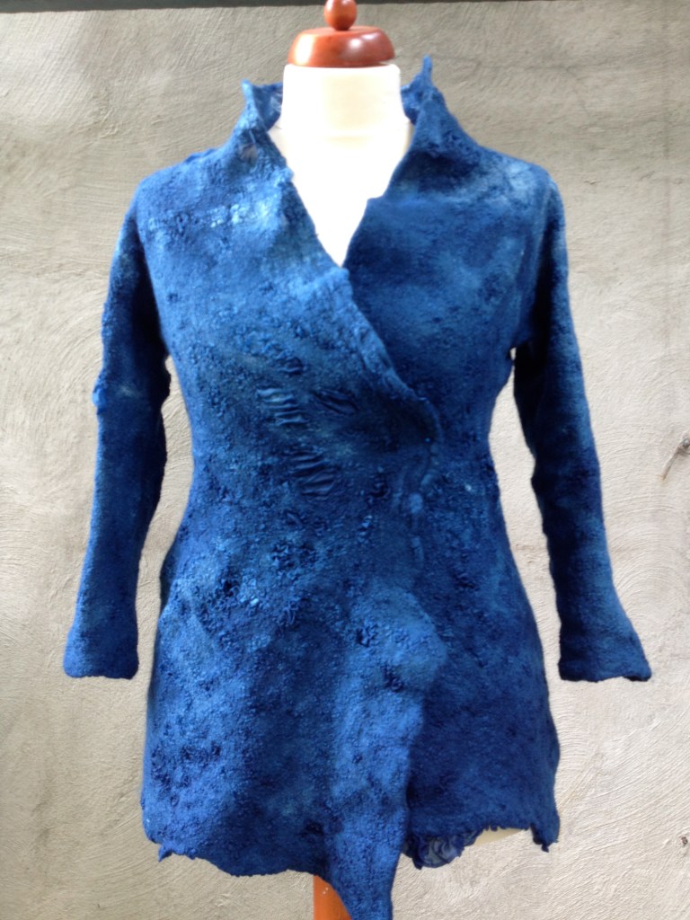 indigo verven dye jasje jacket