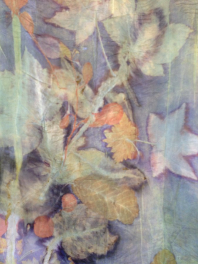 3d ecoprint, plantaardig verven natural dye onderwaterwereld