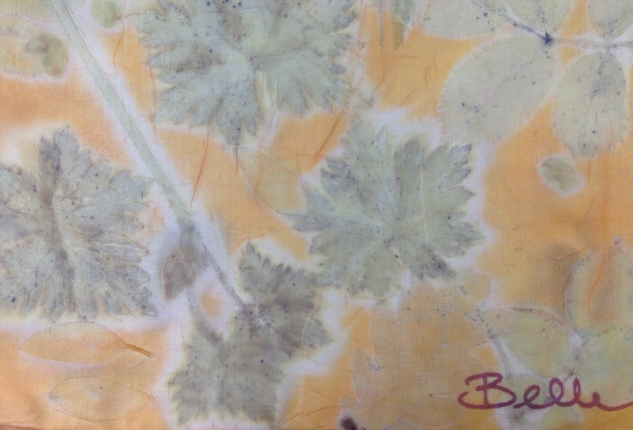 oranje ecoprint wouw meekrap