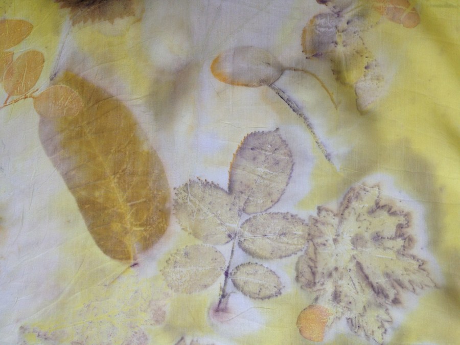 Yellow EcoPrint bladeren printen