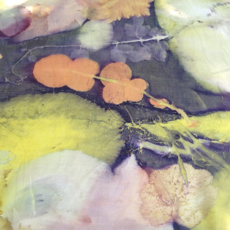 colorful ecoprint kleurrijke ecoprint