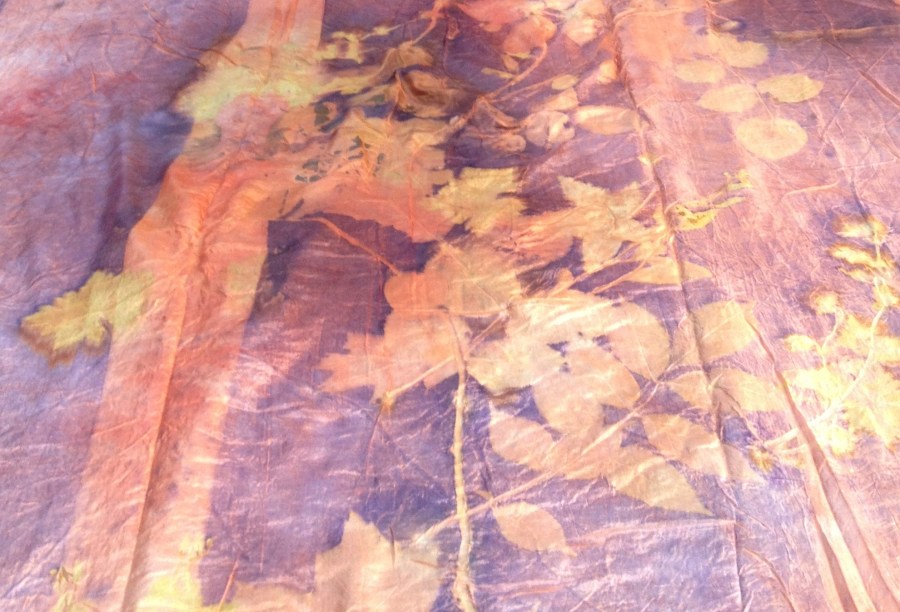 Planten printen op sjaal