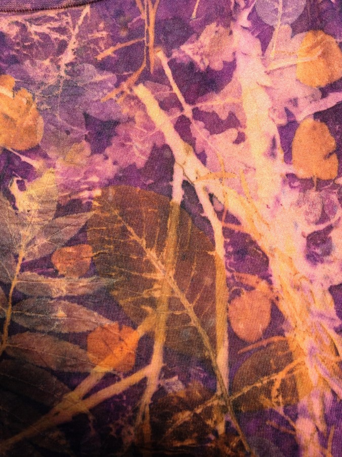 Ecoprint natuurlijk verven cochenille Marion van Oeveren Nieuwzeelandse