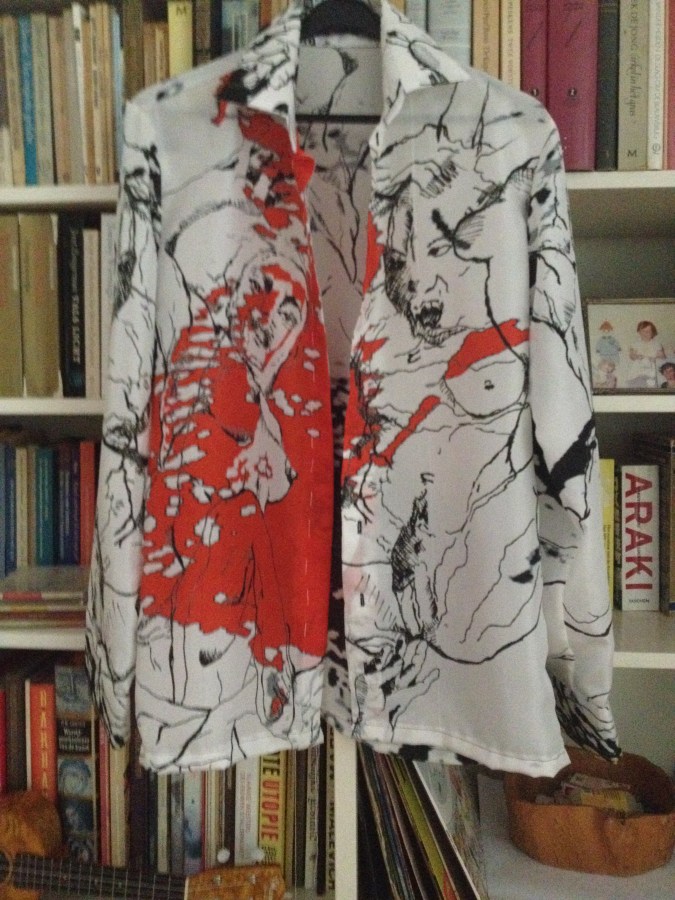 kunstprint op blouse