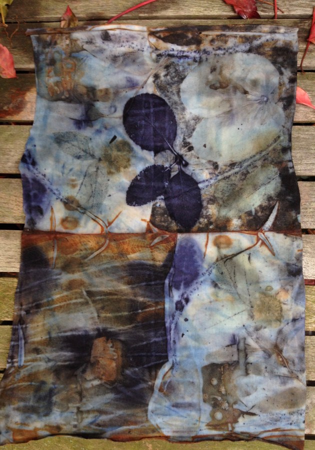 ecoprint indigo roest