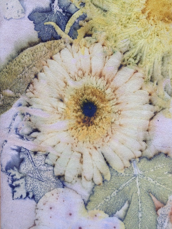 Ecoprinten leer gerbera