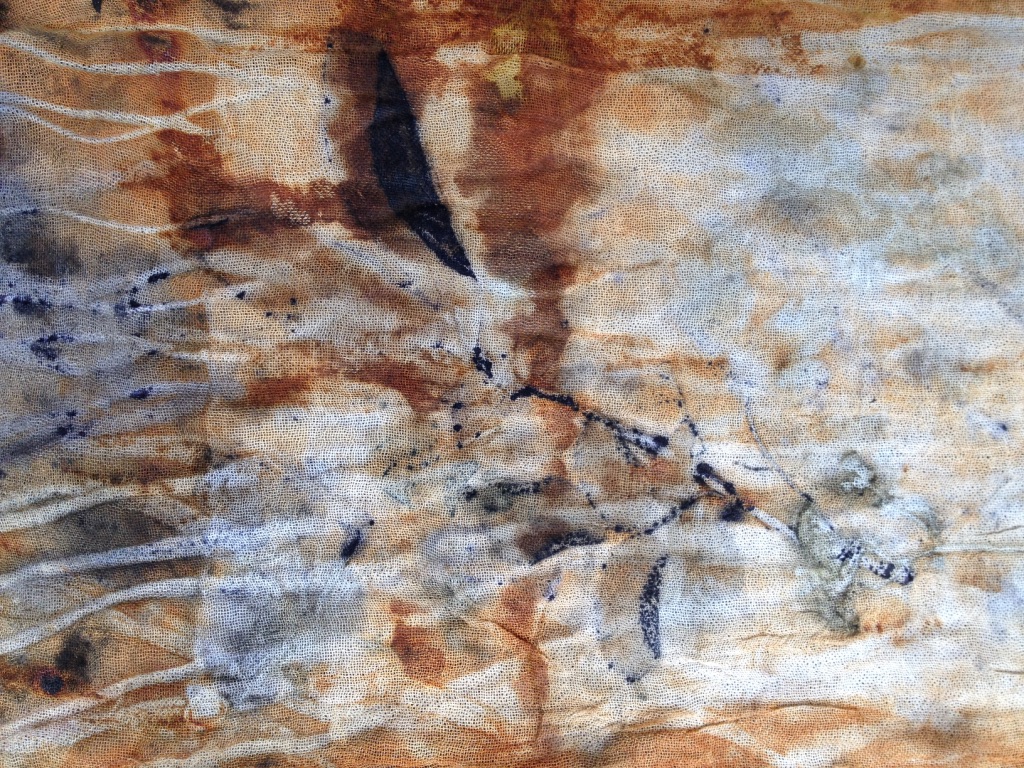 ecoprint indigo roest