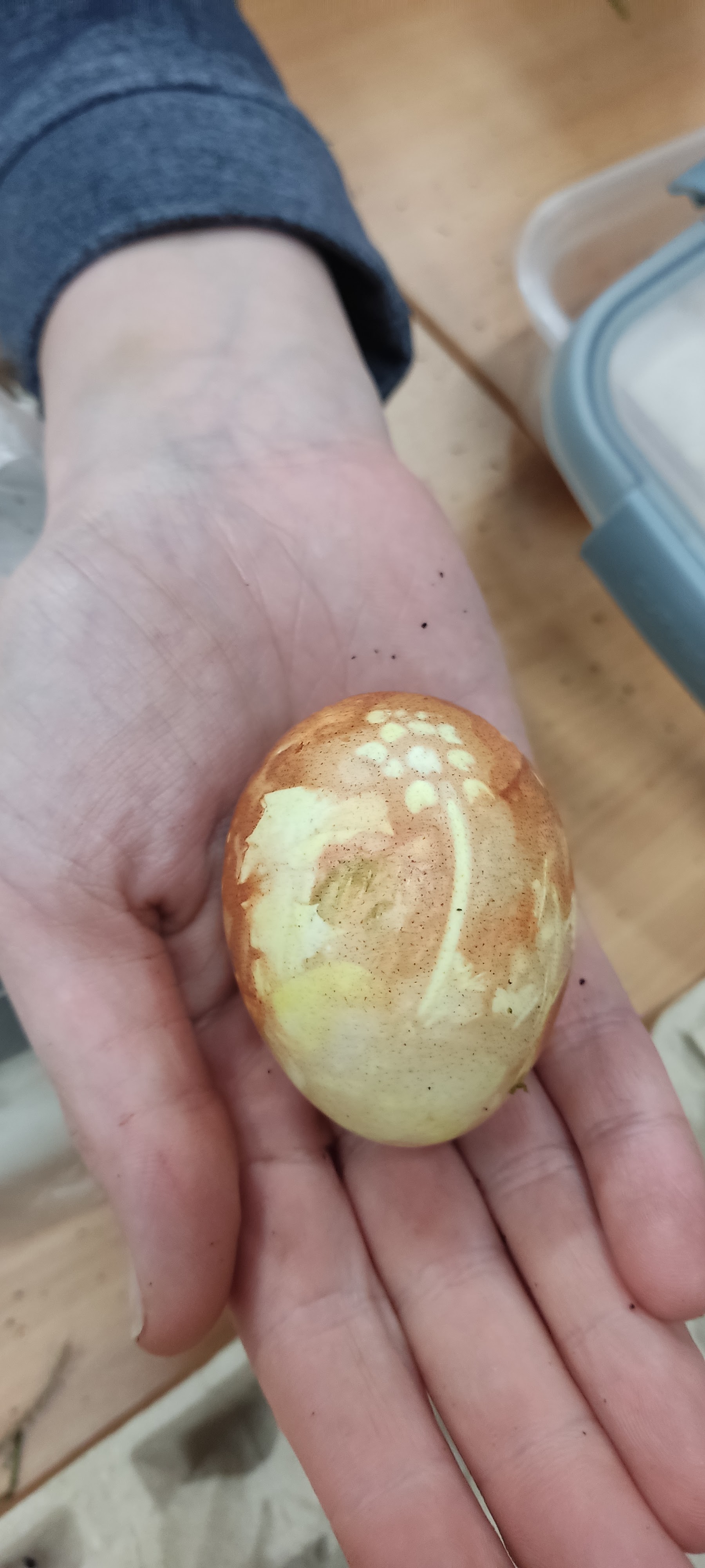 Paaseieren ecoprinten