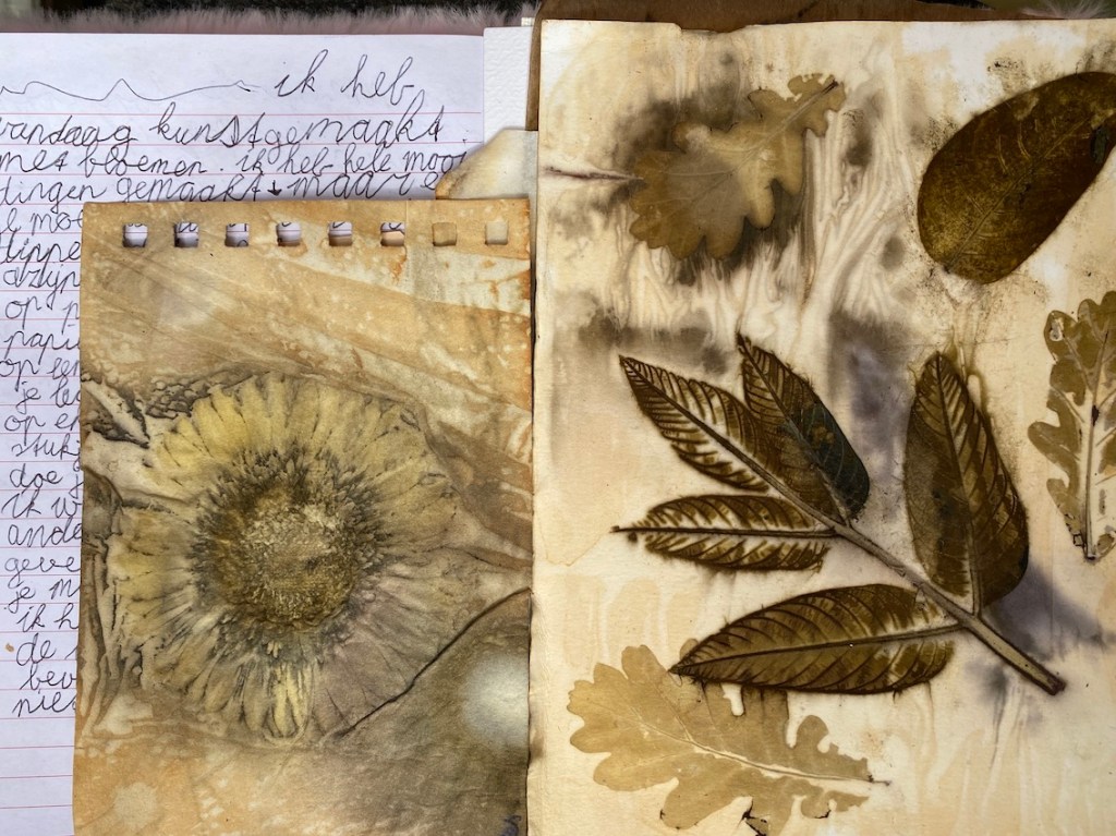 Ecoprint met je kleinkind