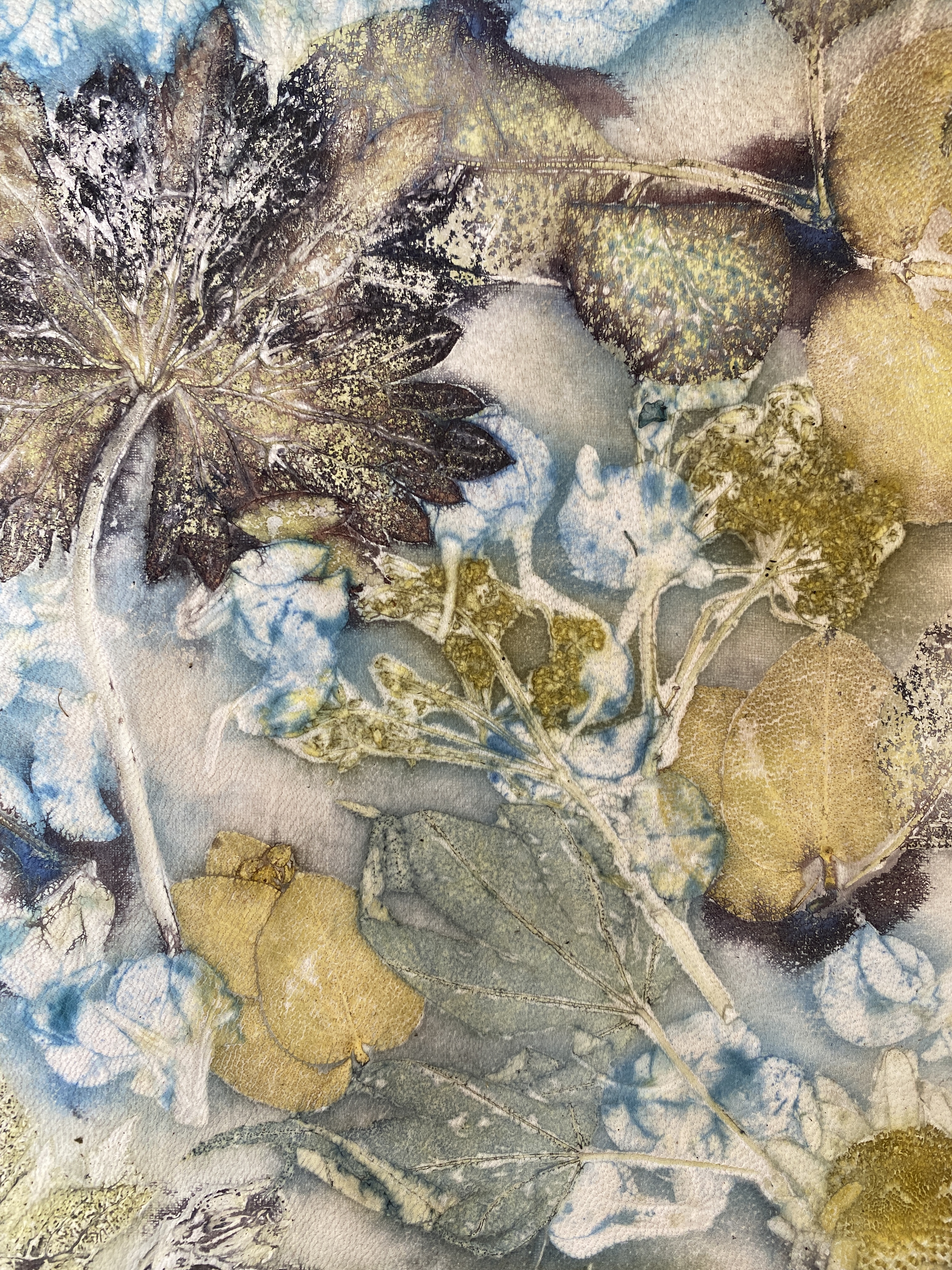 Ecoprinten leer naturel