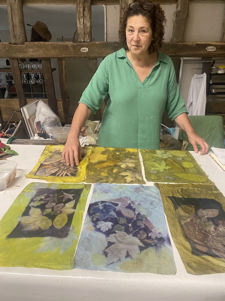 Triple color ecoprint
