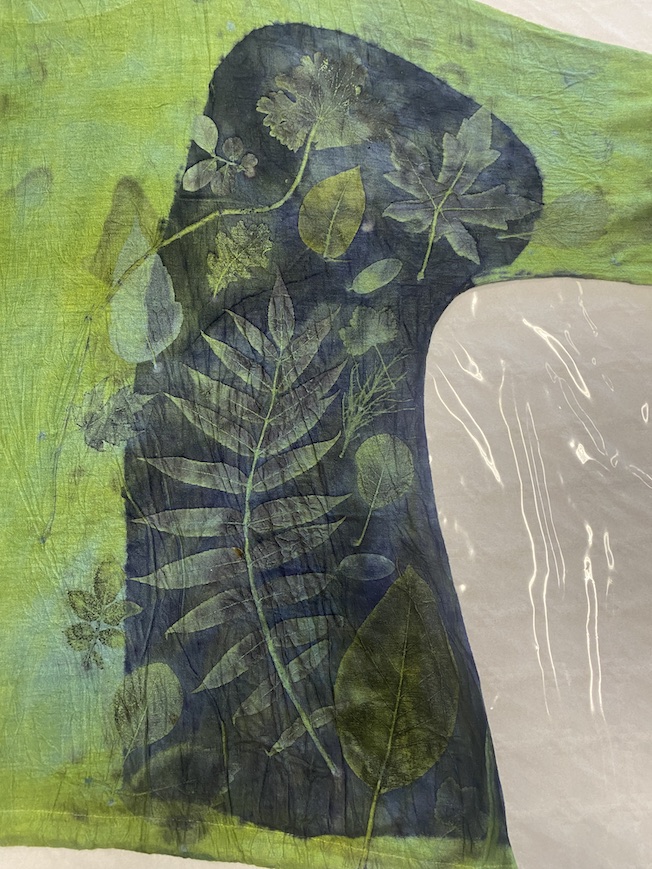 Triple color ecoprint