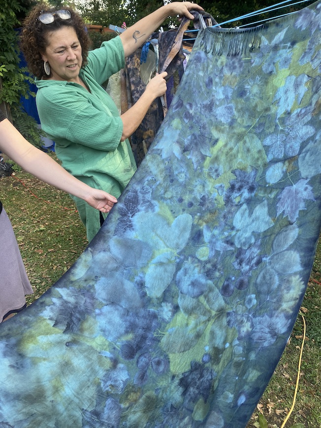 Triple color ecoprint