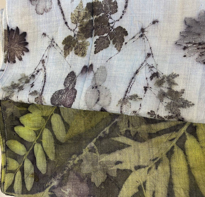 Triple color ecoprint