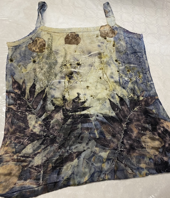 Triple color ecoprint