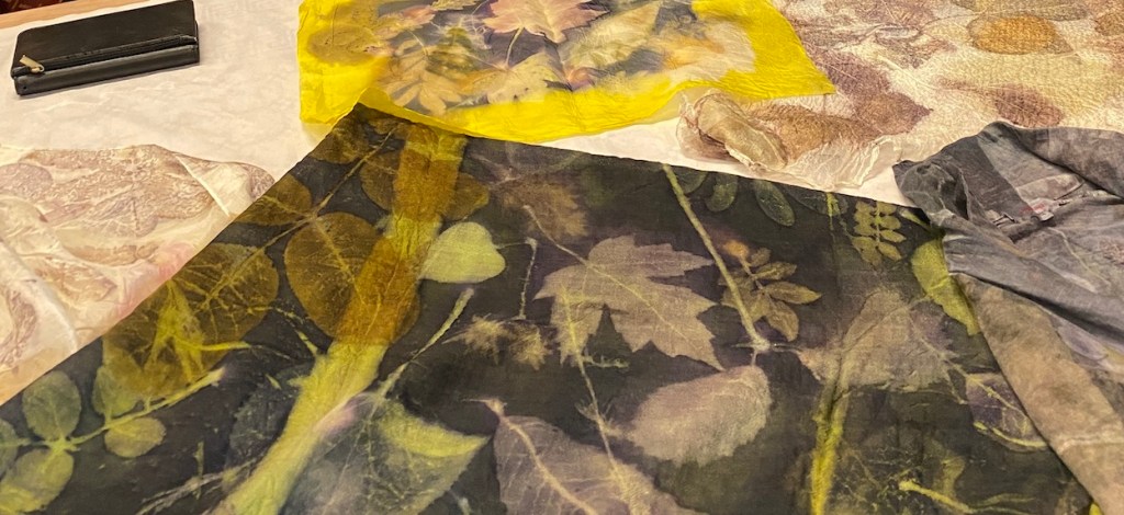 Triple color ecoprint