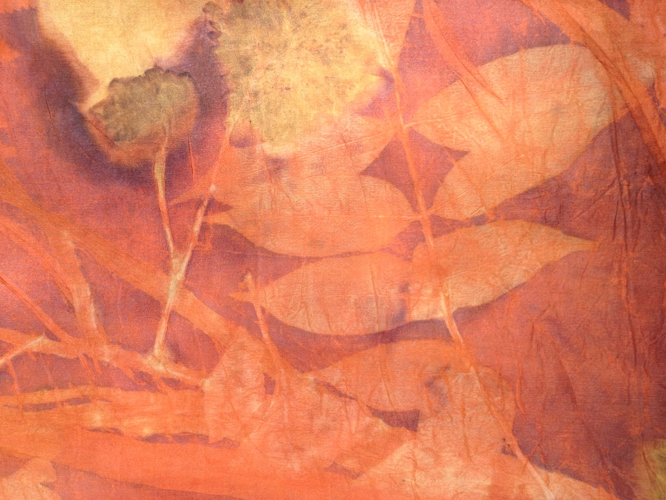 Triple color Ecoprint Workshop meekrap