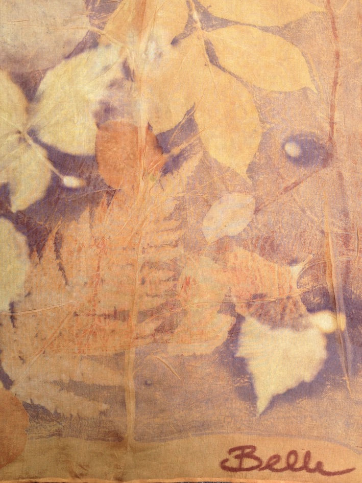 Triple color ecoprint Workshop meekrap