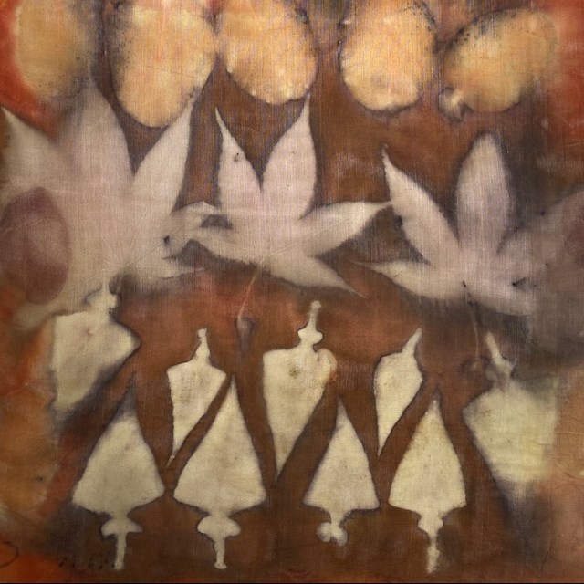 Triple Color Ecoprint Workshop Meekrap