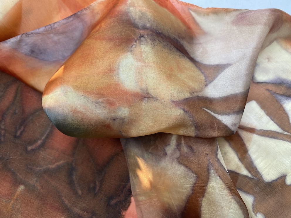 triple color ecoprint workshop meekrapI