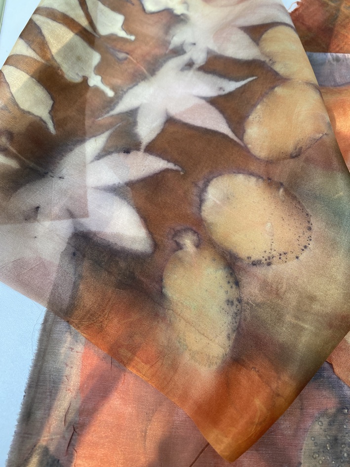 triple color ecoprint workshop meekrap