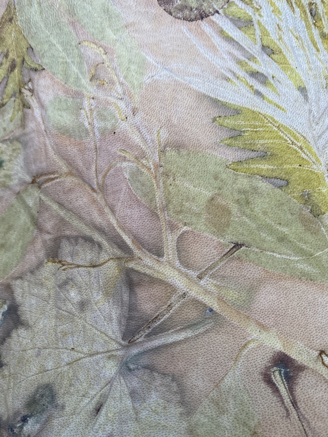 workshop ecoprinten leer naturel