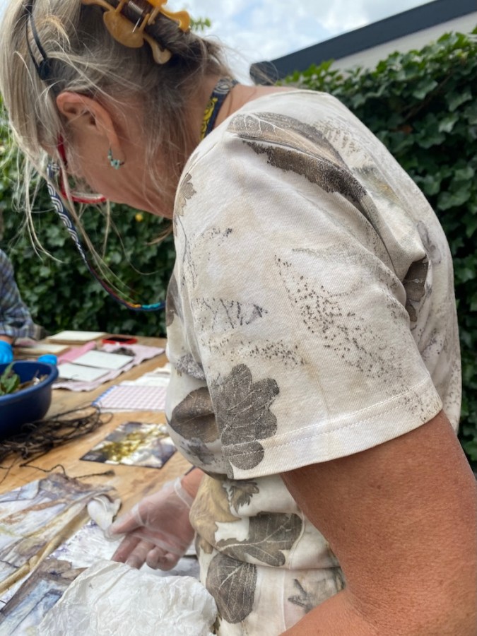 Workshop Ecoprinten Papier